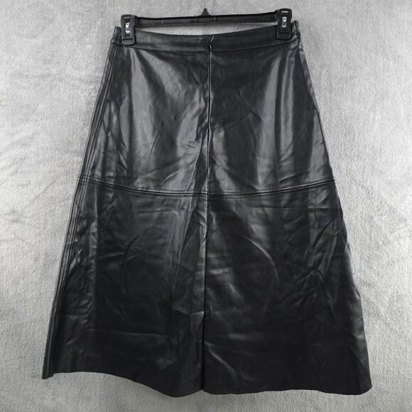 Avec Les Filles Women Skirt Small Black Buttery Soft Faux Leather A Line Y2K - Picture 3 of 8